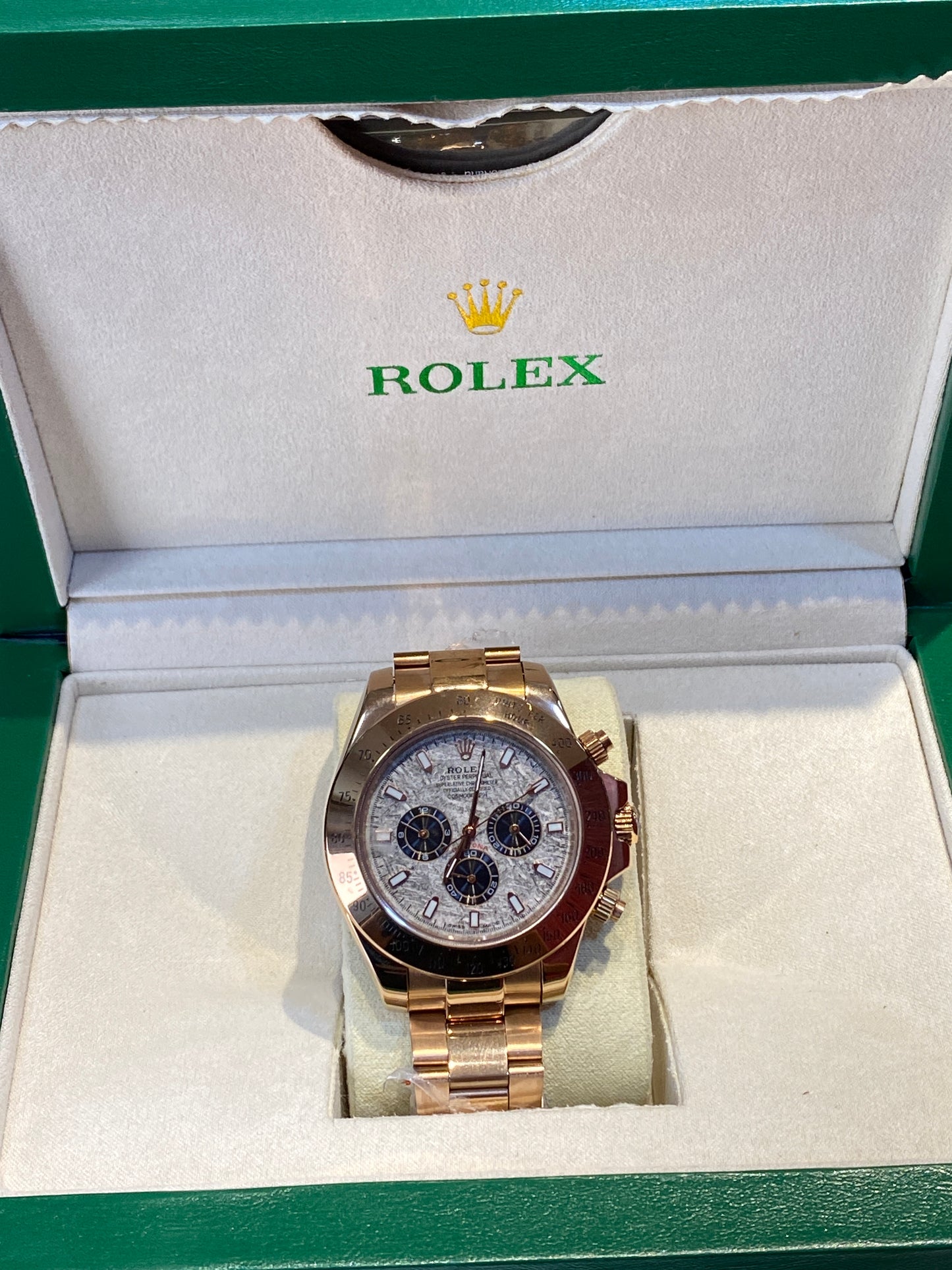 روليكس دايتونا روز جولد مينا ماربل - جراند ماستر ماكينة اوتوماتيك (قطعة واحدة)