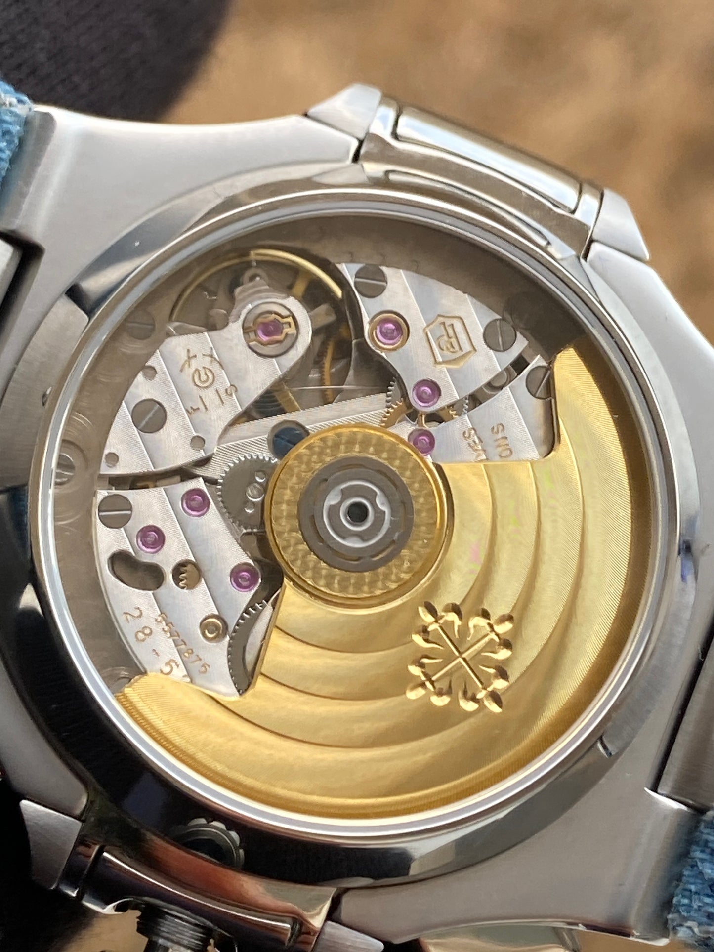 PATEK Philippe Chronograph Jeans- حبة وحدة ماكينة سويسري طبق الأصل و التصوير دون فلاتر او تعديل