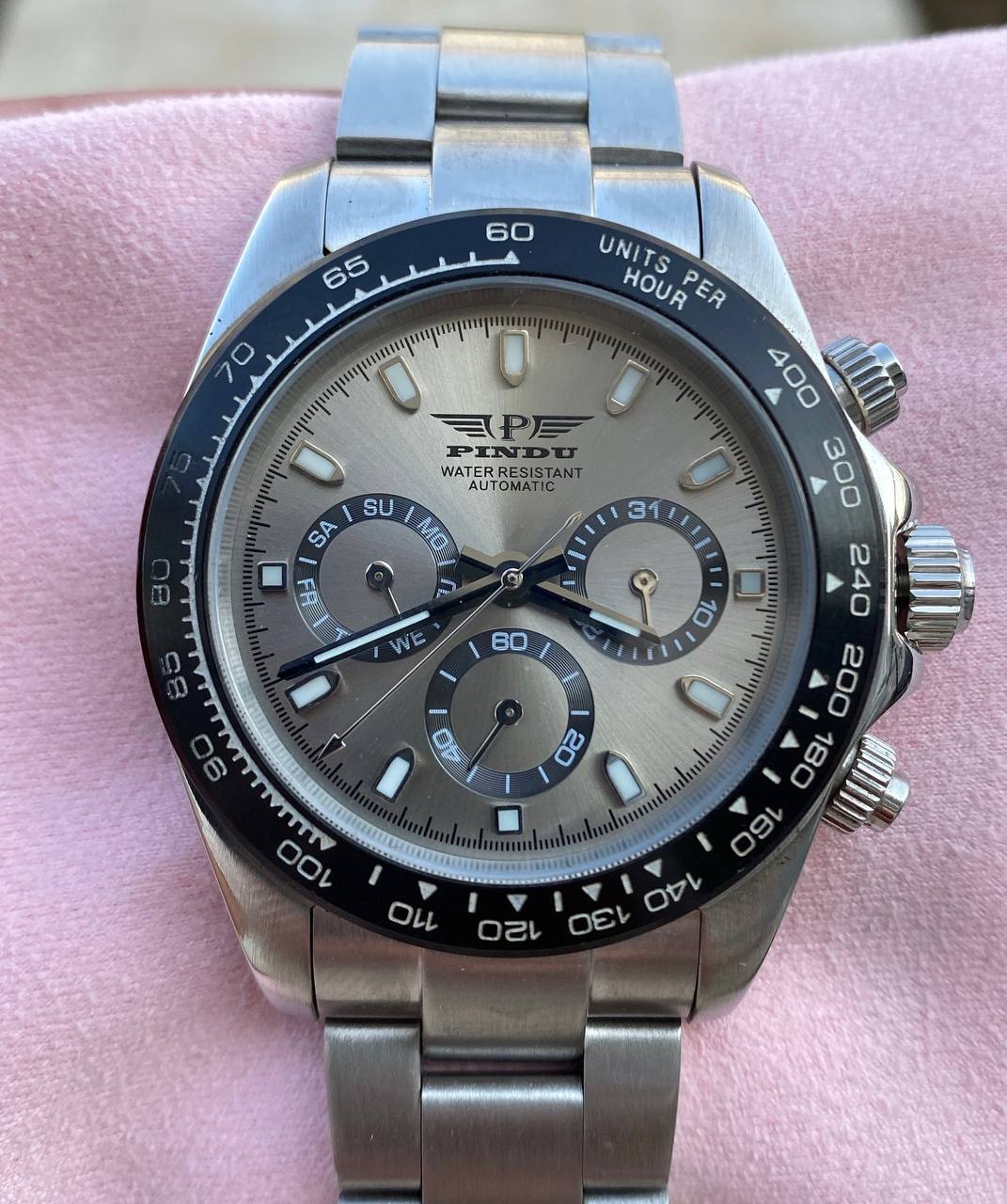 40 mm بيندو توايلايت اصلية عالية الجودة مكينه حفر لون سلفر