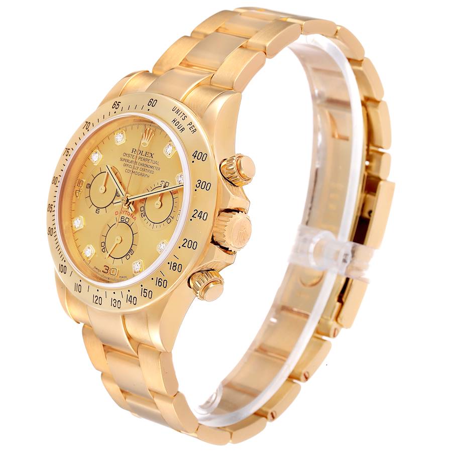 40 mm رولكس دايتونا ذهب أصفر بقرص ذهبي