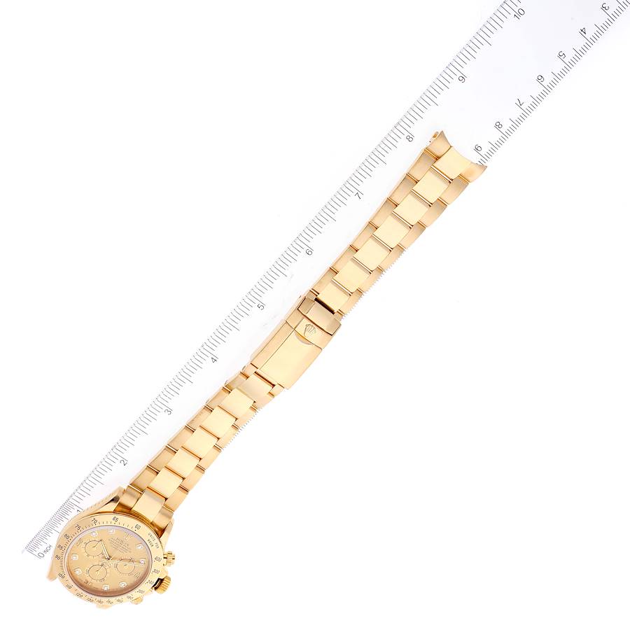 40 mm رولكس دايتونا ذهب أصفر بقرص ذهبي