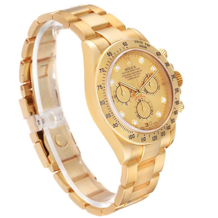 40 mm رولكس دايتونا ذهب أصفر بقرص ذهبي