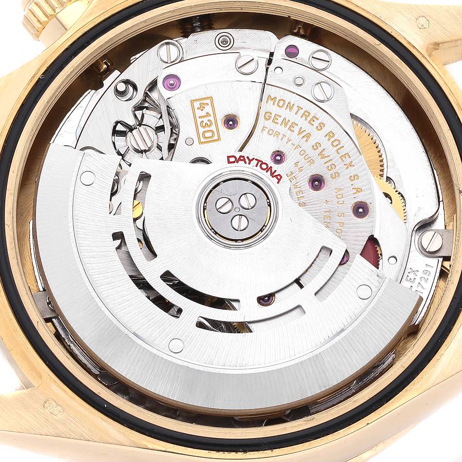 40 mm رولكس دايتونا ذهب أصفر بقرص ذهبي