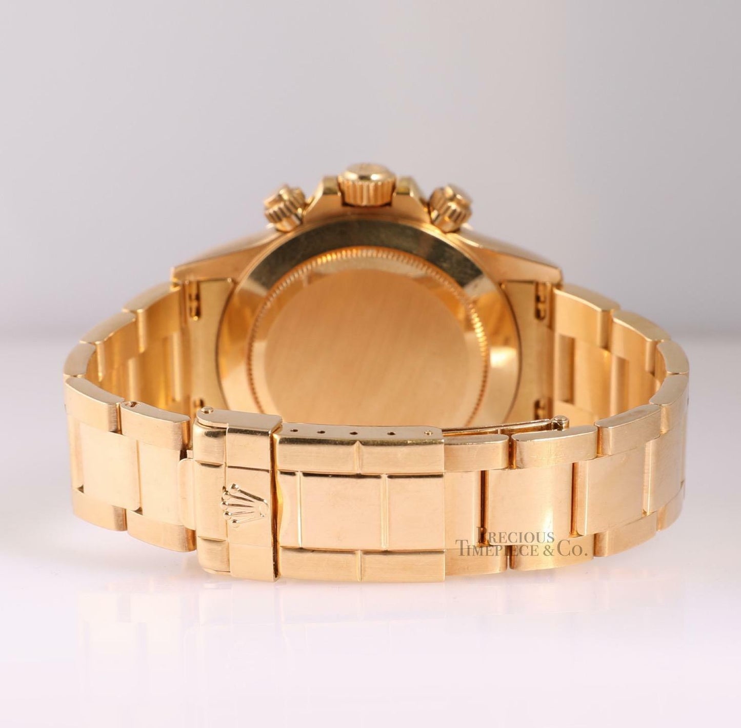 40 mm رولكس دايتونا ذهب أصفر بقرص أسود وأرقام ألماس