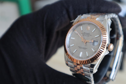 رولكس دايت جاست كلين - تو تون ٢٠٢٤ طبق الأصل طلاء ذهب عيار ١٨