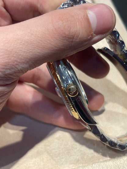 رولكس دايت جست مينا جولد سير جويلي تو تون كلين طبق الأصل