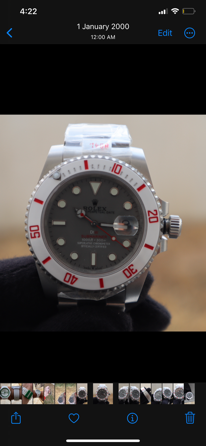 Rolex Submariner DIW - اصدار خاص قطعة واحدة كلين طبق الأصل ماكينة سويسري