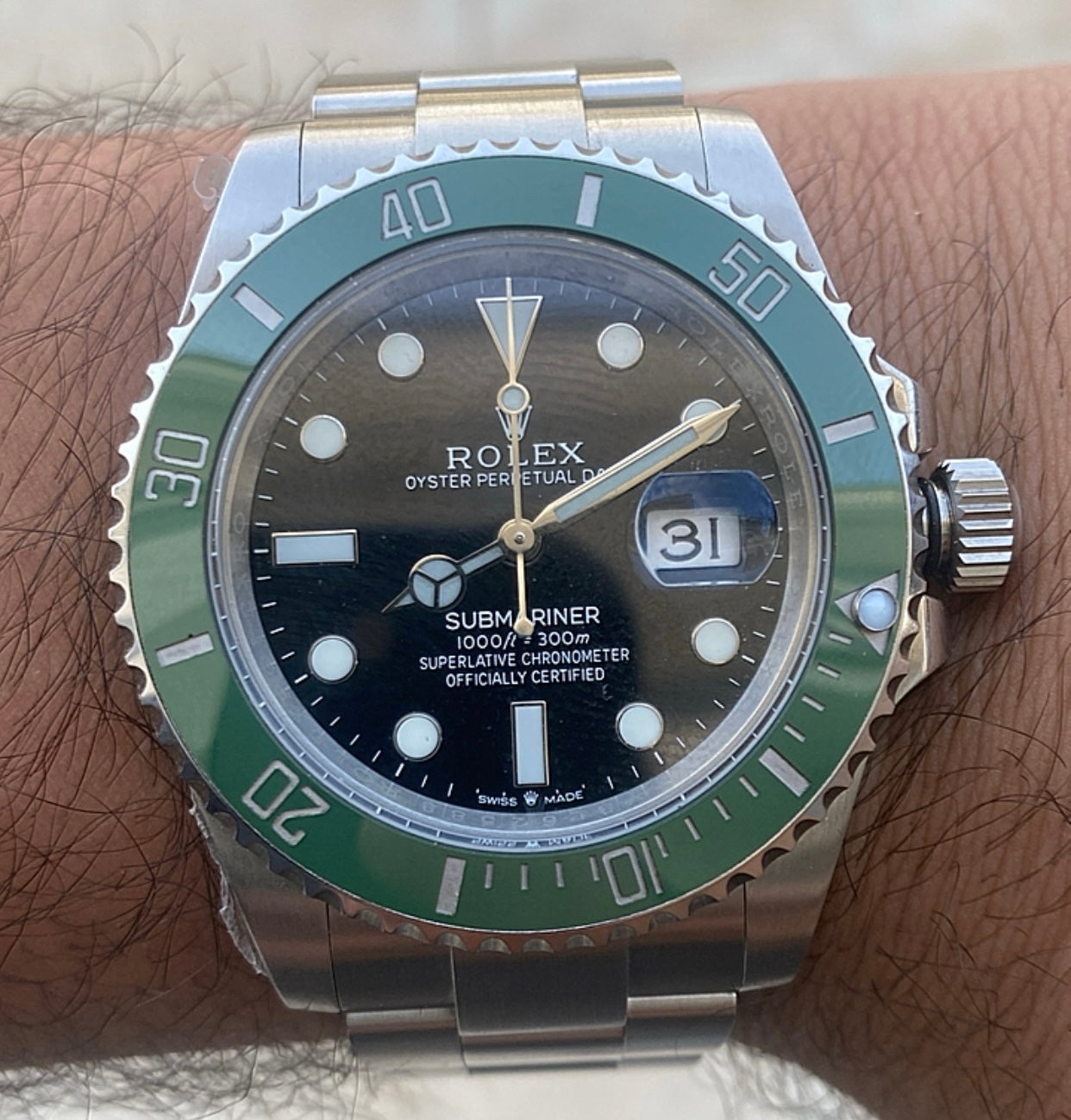 رولكس سابمارينر ستاربكس كلين (السعر بالاردني 550 دينار واصلة لعمان)