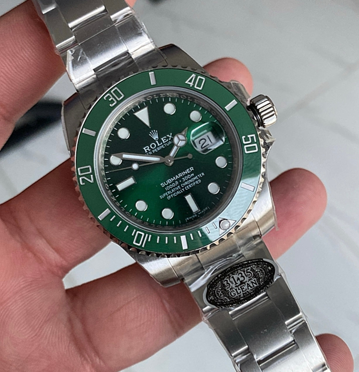 رولكس سابمارينر هالك - كلين طبق الأصل ماكينة سويسري - متوفر حبة واحدة