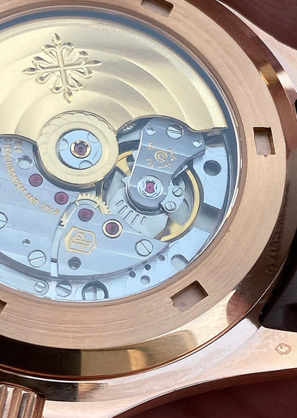 باتيك فيليب اكوا نوت روز جولد ستراب بني و مينا اومبريه- كلين طبق الاصل لا تميز