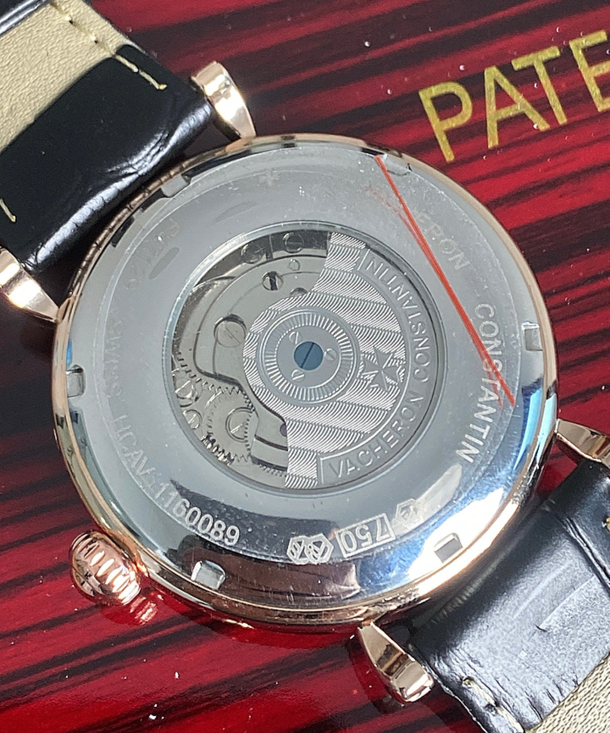 40.2 mm باتيك فيليب كونستانتين ميكانيكية روز جولد