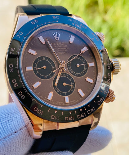 رواكس رولكس دايتونا شوكليت  ٢٠٢٤   مستعملة بحالة الجديد ماكينة سويسري