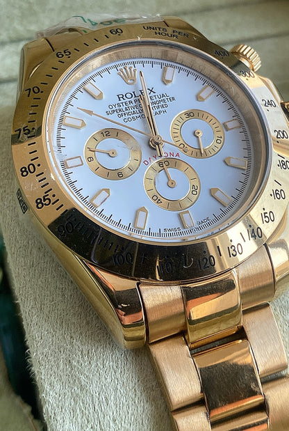 دايتونا ذهبي مينا ابيض - كلين تايتل