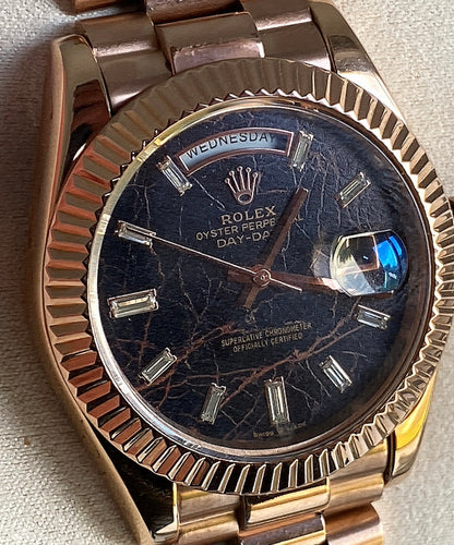 40 mm رولكس داي ديت روز جولد مينا ماربل شركليت - سوبر ماستر