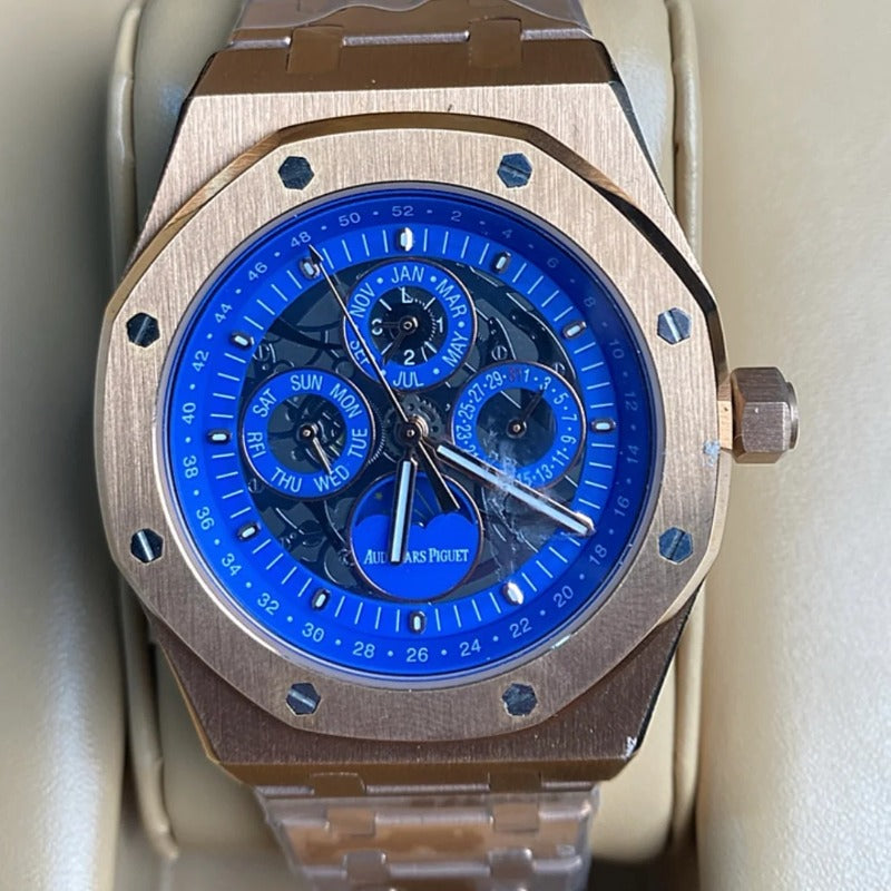 Audemars Pigue Calendar Rosegold  41 mm (كلين تايتل)