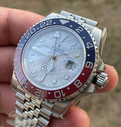 رولكس ببسي اصدار نادر مينا ماربل- الساعة كلين تعمل بجميع التعقيدات ماكينة سويسري نسبة تطابق ويا الاصلية