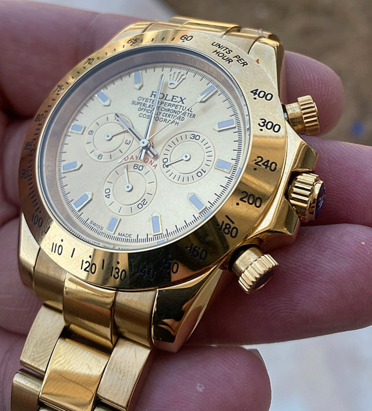 رولكس دايتونا مستعمل بحالة الجديد - تطابق عالي جداً جراند ماستر