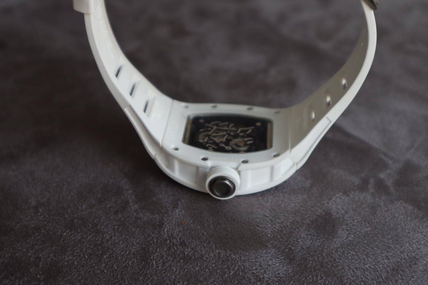 ريتشارد ميل بوبا واتسون وايت سيراميك اديشن - الساعة كلين طبق الأصل  حبة واحدة