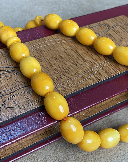 قطعة واحدة سبحة كهرب  ألماني  كبس، حجر كهرب خام طبيعي ١٠٠ بال ١٠٠ من دون اية مواد مضافه