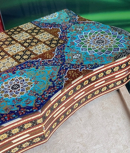 تحفة فنية صناعة يدوية - طاولي و شطرنج رسمة واحدة فقط يعني الحبة الوحيدة في العراق - احجار الطاولي و الشطرنج صناعة يدوي  بادق التفاصيل (t3)