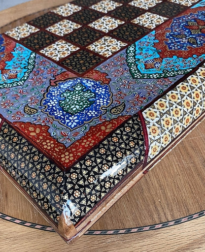 طاولي + شطرنج صناعة يدوية قطعة واحدة فقط - حافظة سيجار تچروت هدية