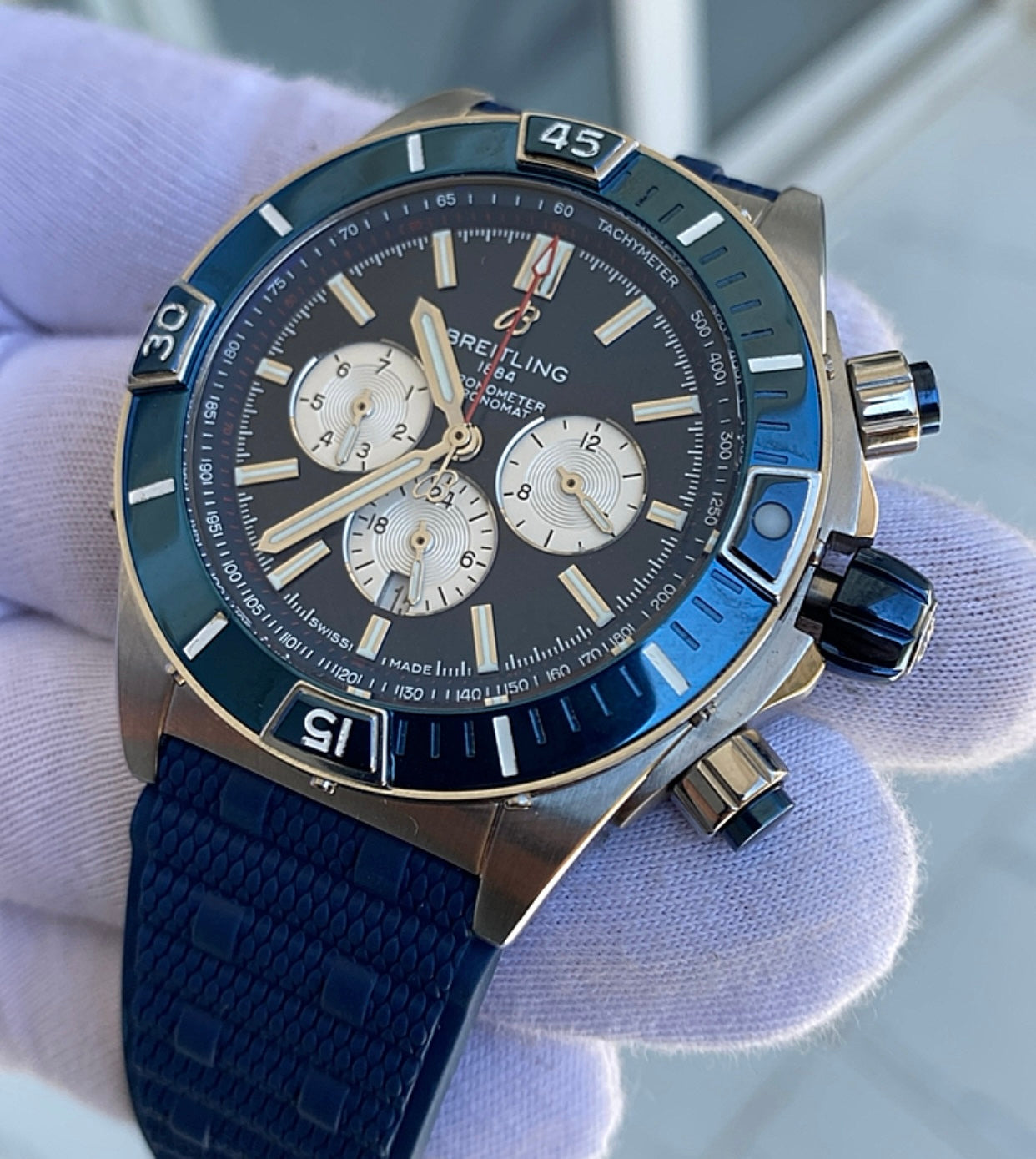 بريتلنج كرونوجراف كلين طبق الأصل نفس المواد الخام - قطعة واحدة