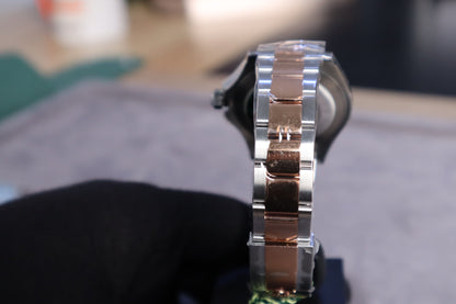 رولكس ياخت ماستر كلين طبق الأصل تو تون برونز ماكينة سويسري