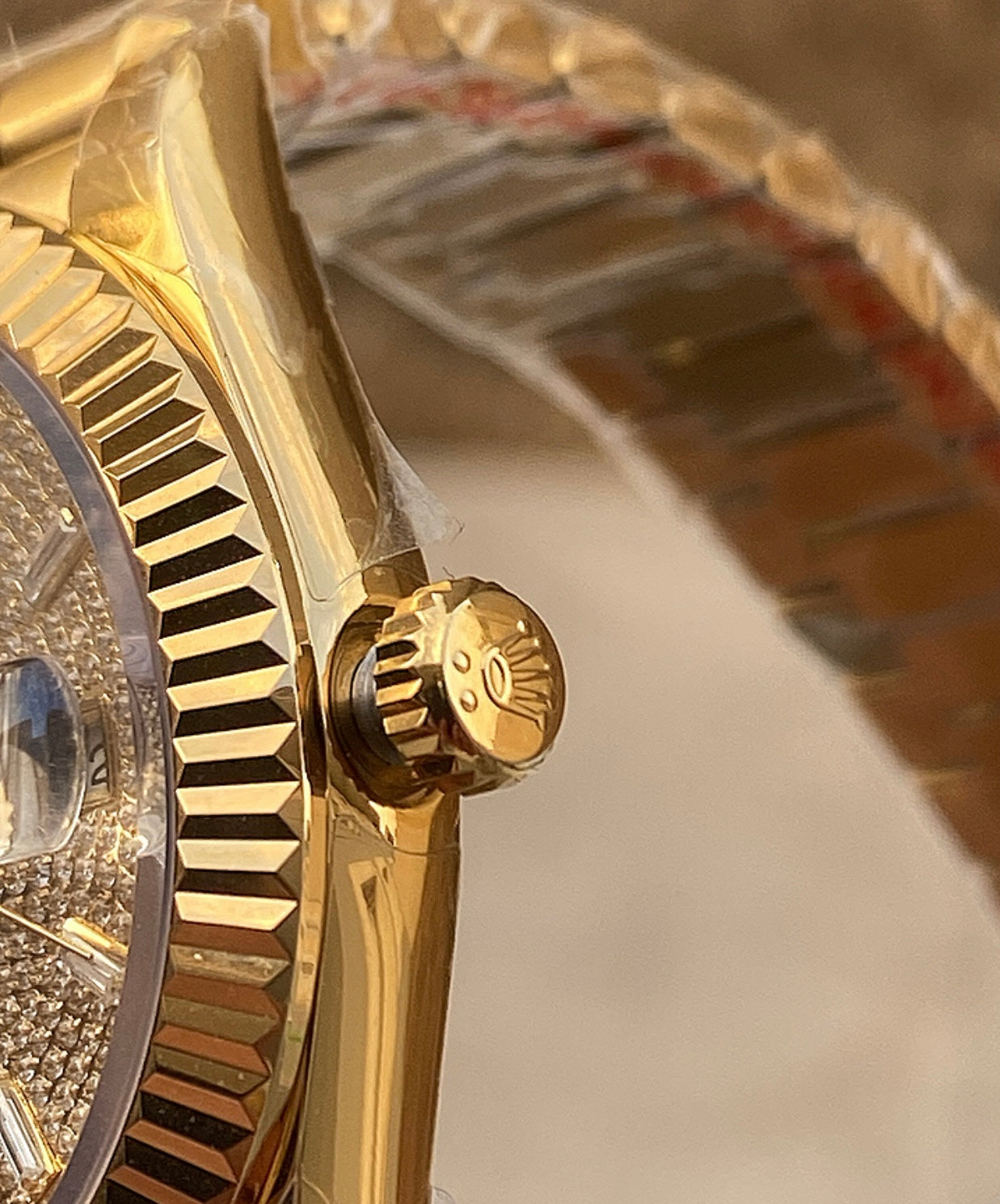 DayDate Yellow Gold - قطعة وحدة كلين طبق الأصل مينا باڤد