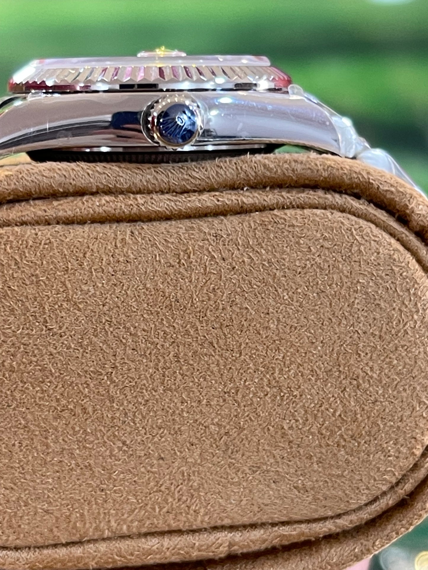 رولكس ديت جست كلين طبق الأصل نسائي ارقام روماني مينا بينك