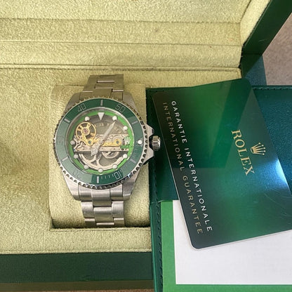 41 mm رولكس سكيلتون سابمارينر أخضر - قطعة واحدة فقط