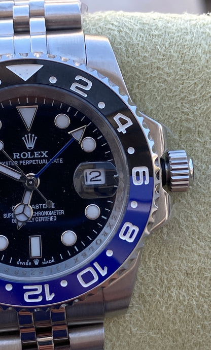 رولكس باتمان اسود و ازرق