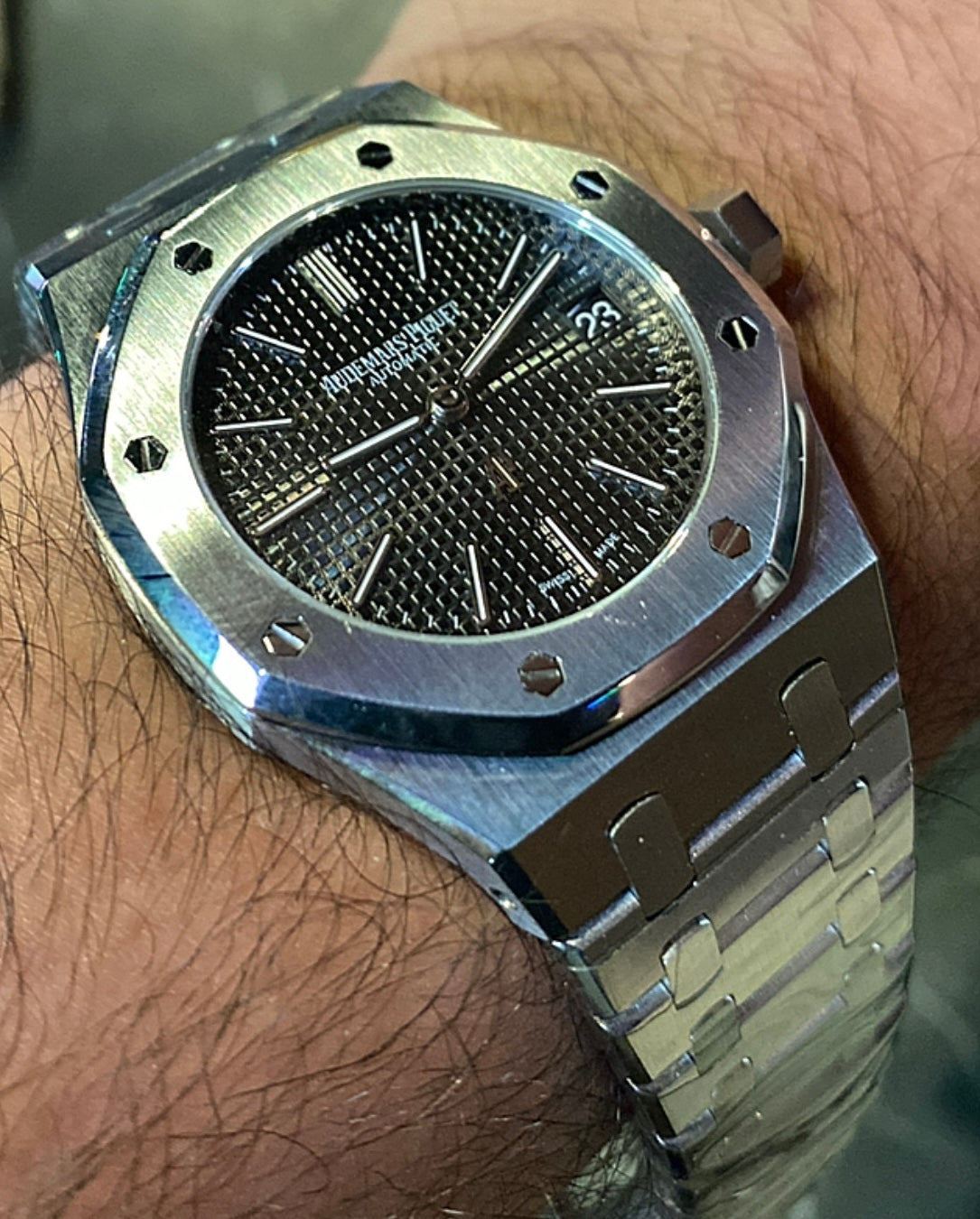 الساعة ب ستيكراتها - اي بي رويال اوك كلين طبق الأصل لا تميز ماكينة سويسري طبق الاصل