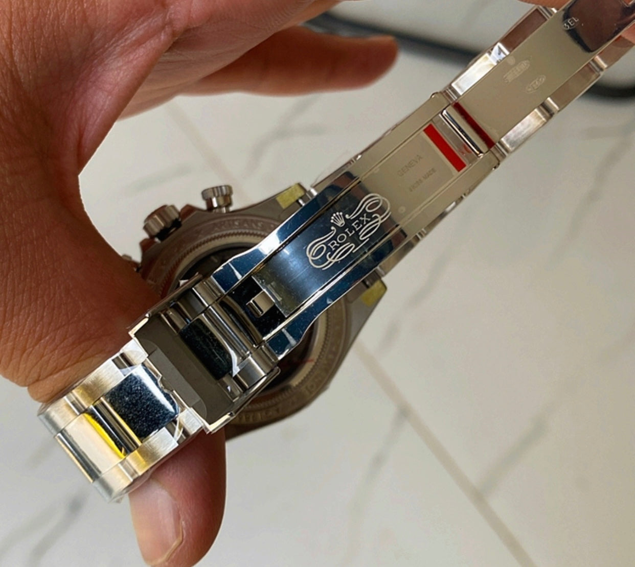 Rolex Daytona Blue Ruby 40 mm  -قطعة كلين طبق الأصل ماكينة سويسري طبق الأصل متوفر حبة واحدة في كل العراق