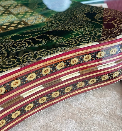 تحفة فنية صناعة يدوية - طاولي و شطرنج رسمة واحدة فقط يعني الحبة الوحيدة في العراق - احجار الطاولي و الشطرنج صناعة يدوي  بادق التفاصيل (t4)