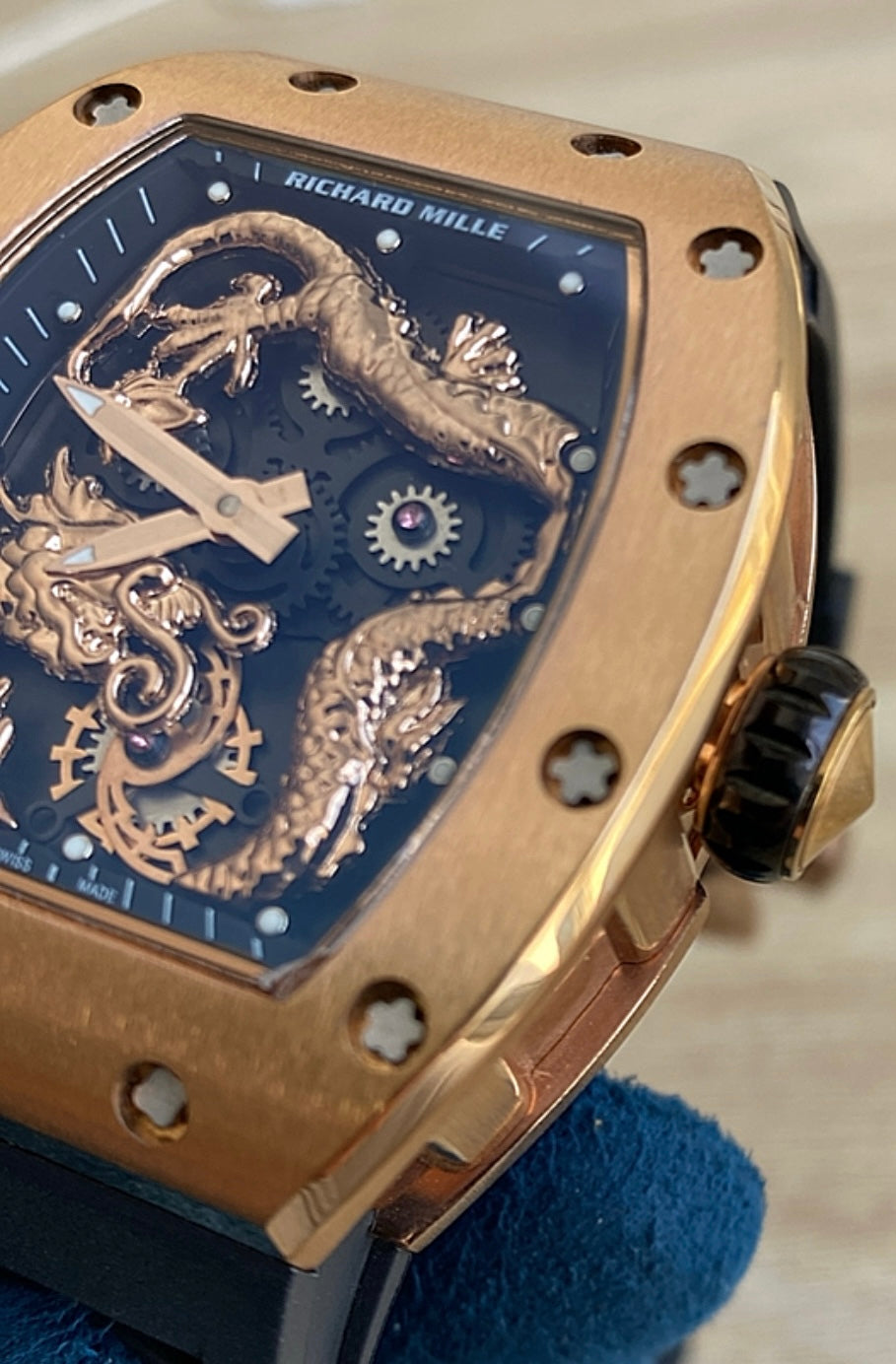 ريتشارد ميل فضي اصدار خاص و نادر " جاكي شان " - كلين ماكينة سويسري )