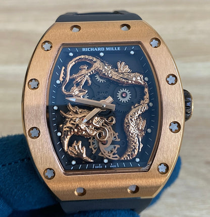 ريتشارد ميل فضي اصدار خاص و نادر " جاكي شان " - كلين ماكينة سويسري )