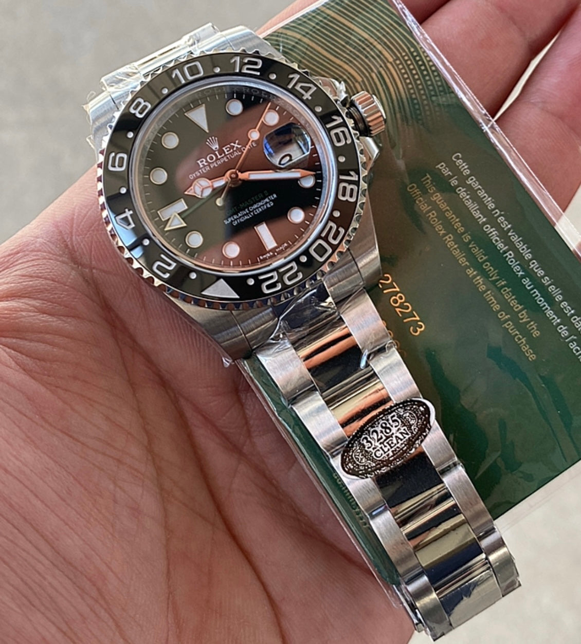 رولكس جي أم تي ماستر لون بيزل اسود - كلين طبق الأصل سيراميك  و ماكينة سويسرية بكامل التعقيدات