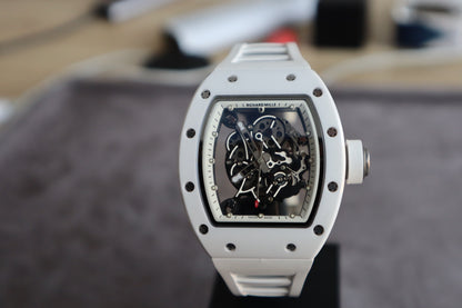 ريتشارد ميل بوبا واتسون وايت سيراميك اديشن - الساعة كلين طبق الأصل  حبة واحدة