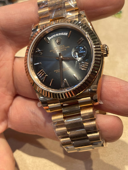 رولكس داي ديت كلين روز جولد سير بريزيدنشل