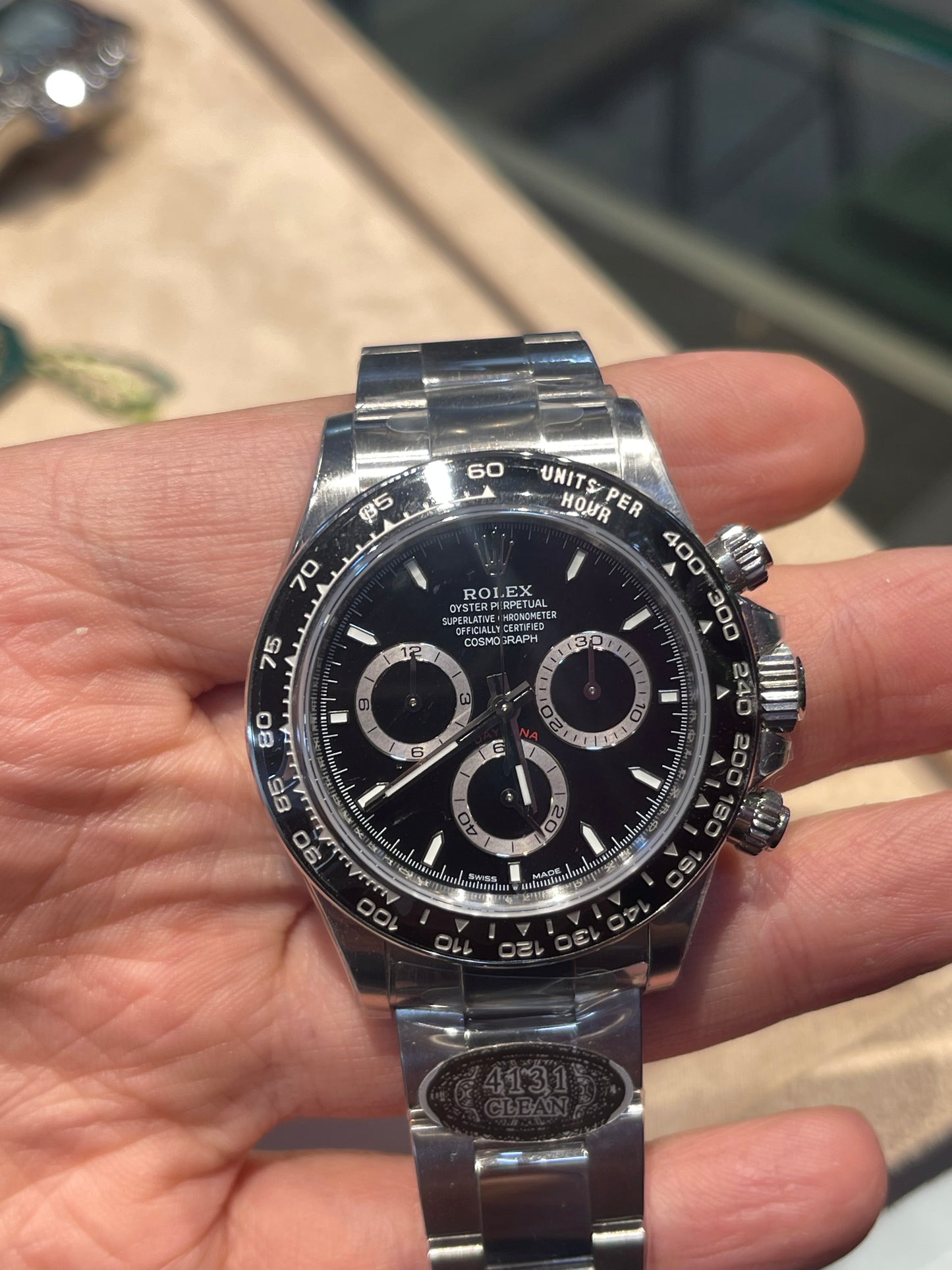 رولكس دايتونا كوزموغراف كلين طبق الأصل