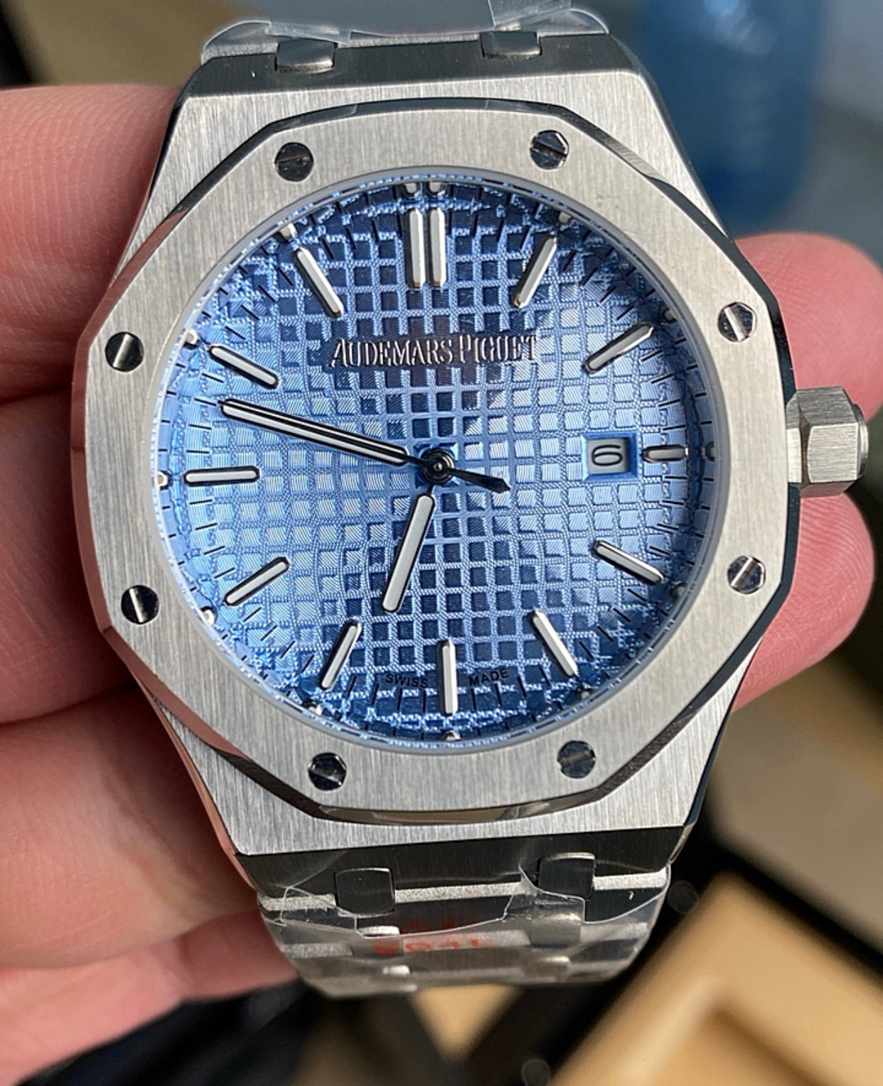 Audemars Pigue  Royal Oak Skyblue  41 mm (كلين تايتل)