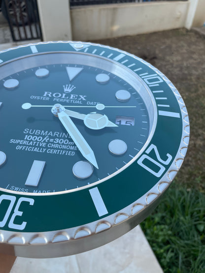 قسم رجال الاعمال - ساعة رولكس سابمارينار للحائط - صناعة يدوية للمينا منفذ تاريخ و ارقام لومينوس مثّل ساعة اليد الاصلية