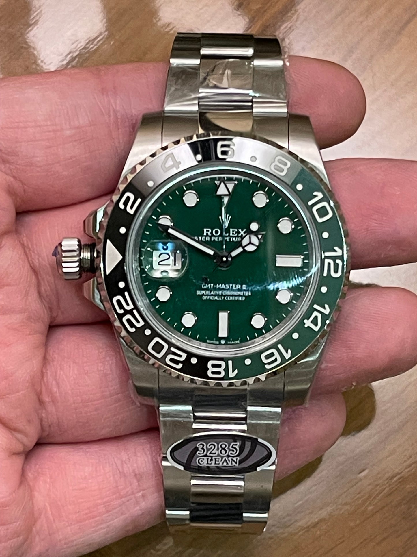 رولكس سبرايت ٢٠٢٥ مينا اخضر كلين طبق الأصل