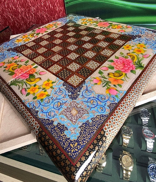 تحفة فنية صناعة يدوية - طاولي و شطرنج رسمة واحدة فقط يعني الحبة الوحيدة في العراق - احجار الطاولي و الشطرنج صناعة يدوي  بادق التفاصيل (t2)