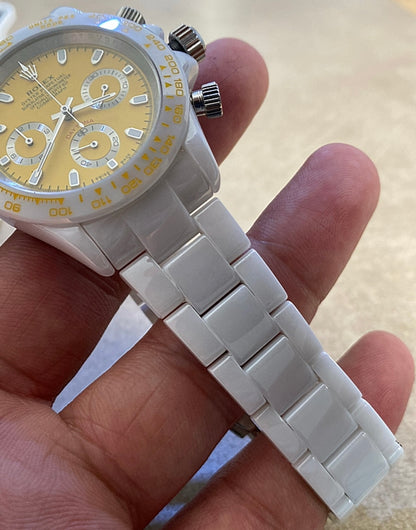 رولكس دايتونا اصدار نادر جداً - الساعة كلين طبق الأصل  ماكينة سويسري بتعقيدة الكوزموجراف