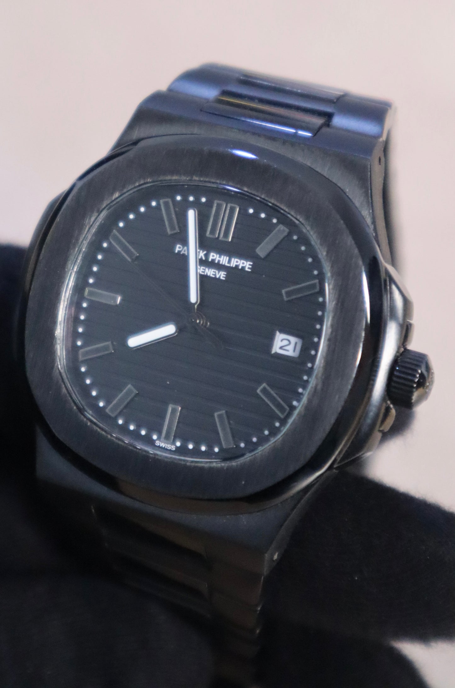 باتيك فيليب نوتلس فول بلاك - اصدار خاص كواليتي جراند ماستر متوفر قطعتين