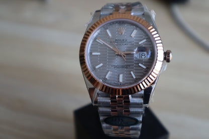 رولكس دايت جاست كلين - تو تون ٢٠٢٤ طبق الأصل طلاء ذهب عيار ١٨