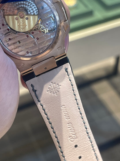 باتيك فيليب 5712 كلين طبق الأصل لا تميز عن الأصلية- ستراب اسود