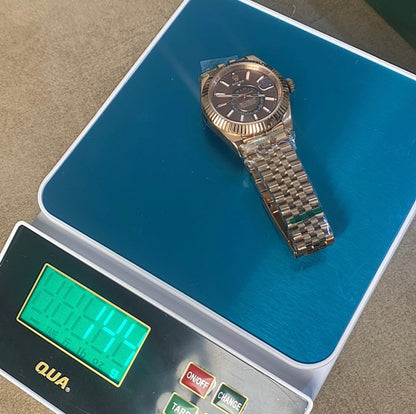 42 mm ساعة رولكس سكاي دولر سوبر كلين - روز جولد بالكامل