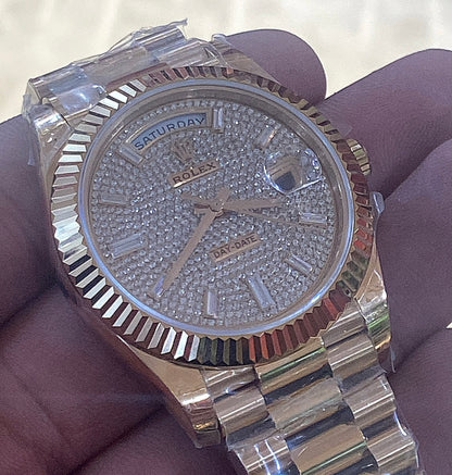 رولكس داي ديت بيڤ جولد كلين طبق الأصل